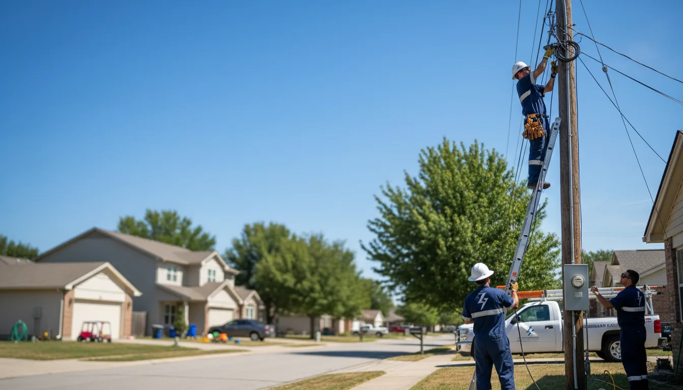 Residential electrician providing installation services in Bloomington, NY